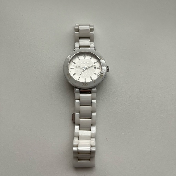 Fossil watch - ceramic bracelet - Picture 1 of 2